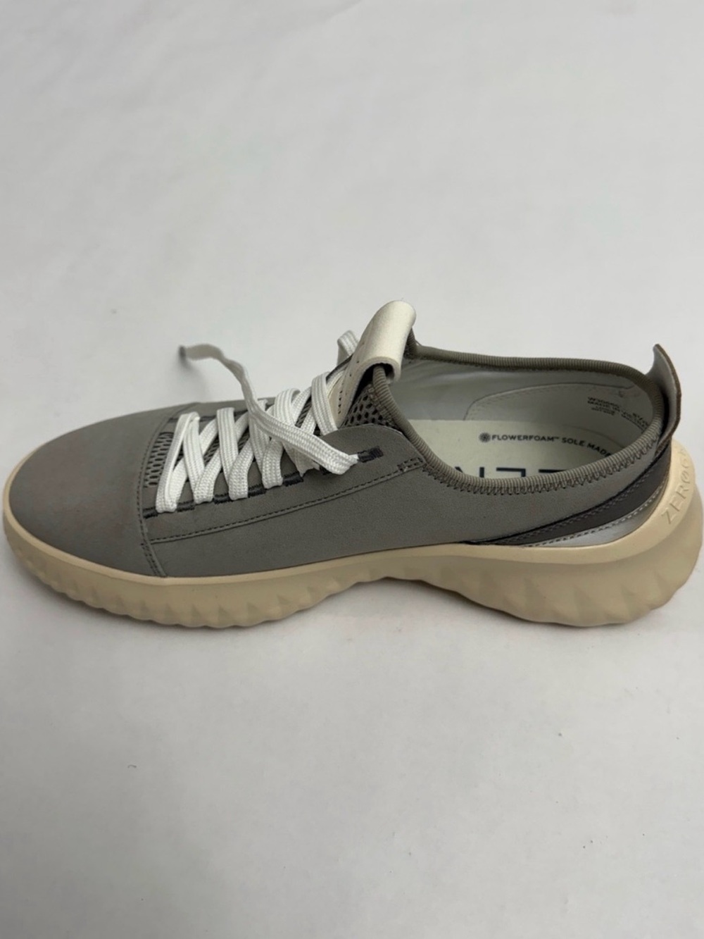 Cole Haan Zero Grand Women’s Gray Low-Top Sneakers with Cream Sole - Picture 2 of 4